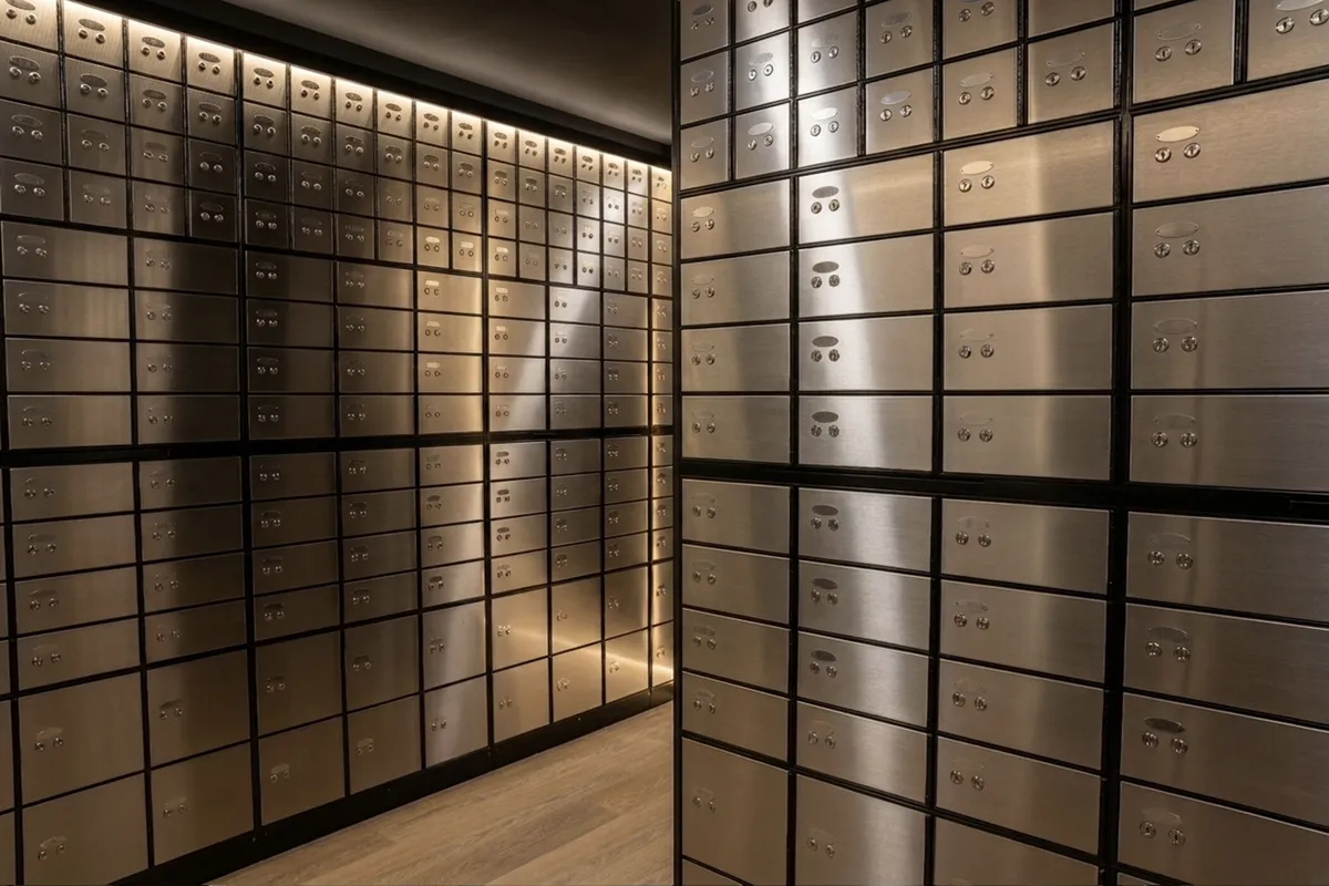 Interior of Legacy Lockers vault facility, George Town Penang